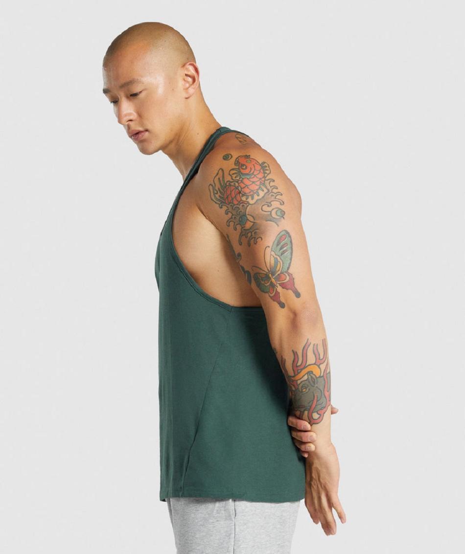 Stringers Gymshark Critical 2.0 Hombre Verde Oscuro | CO 3577WNB